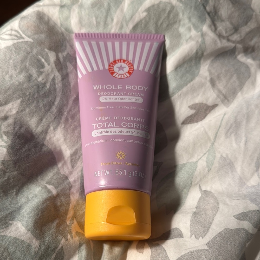 First Aid Beauty Purple and Yellow Moisturizer